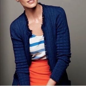 Cabi duchess navy cardigan sweater